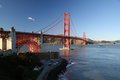 Golden Gate Bridge s pevností Fort Point Lookout