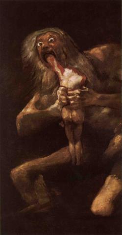 Francisco Goya: Saturn (pojídající jednoho svého syna), 1821 – 1823 (13 kB)